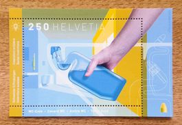 SUISSE HELVETIA neuf** 2025 bloc inventions : canard WC
